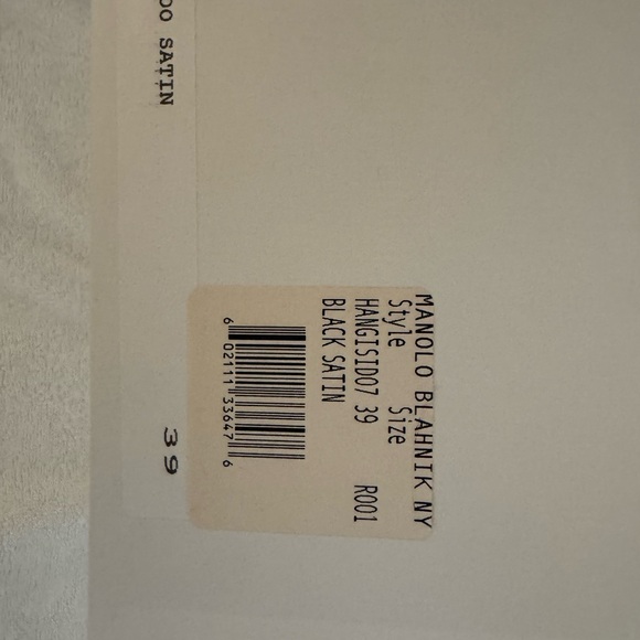 Manolo Blahnik Black Heels with Crystal Embellishment - Picture 12 of 13